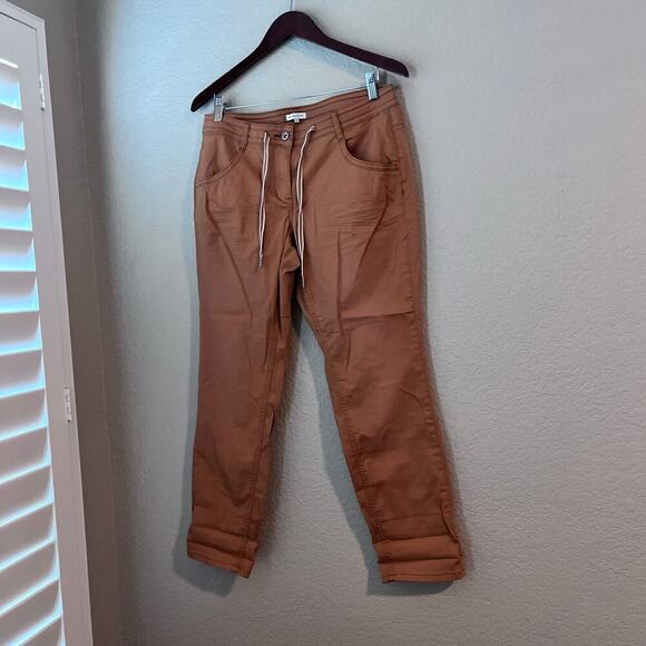 Tom Tailor Cotton Khaki Chino Dress Pant Trousers Women’s 40 10 Slim Straight - Picture 2 of 9